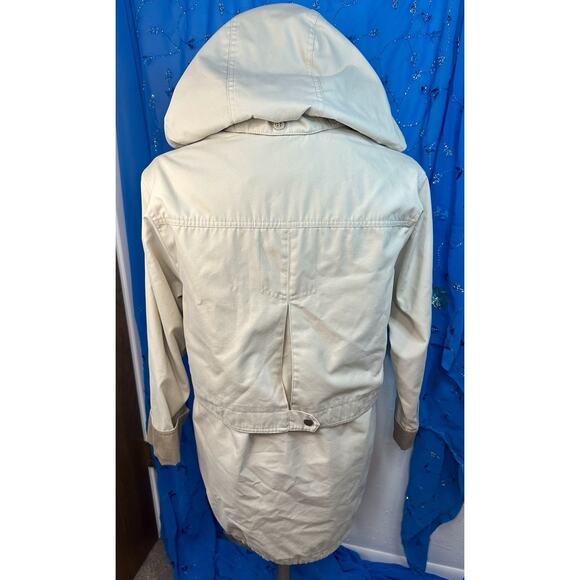 London Fog Jacket Womens Petite XS Limited Edition Hooded Full Zip & Button - Picture 2 of 10